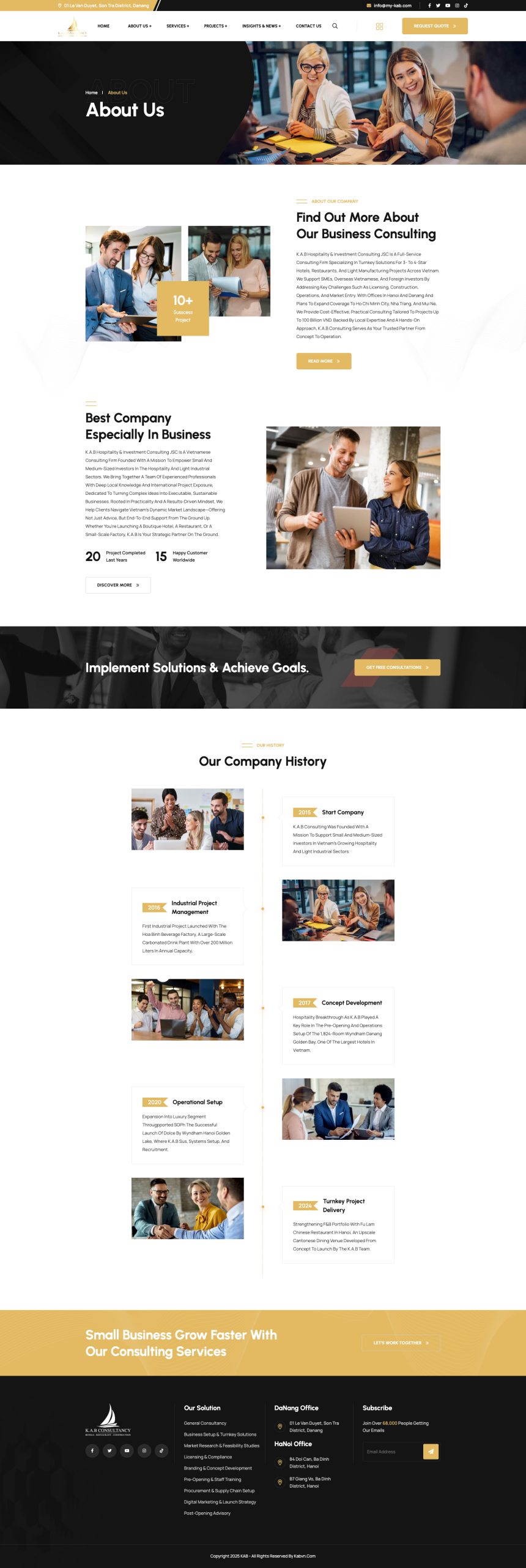 Theme giới thiệu công ty